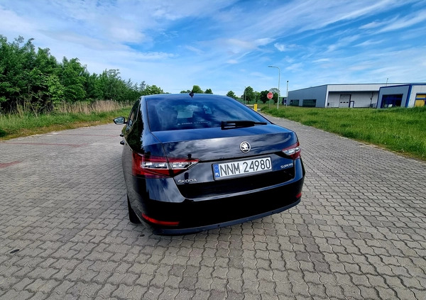 Skoda Superb cena 84900 przebieg: 159000, rok produkcji 2018 z Ryglice małe 191